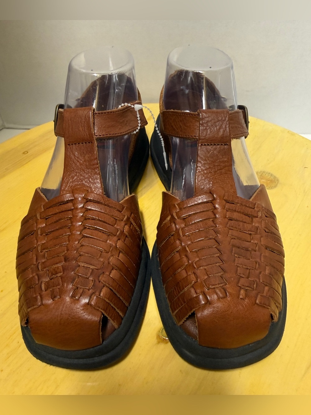 Aerosoles 90s Y2K Vintage Brown Leather Huarache Fisherman Sandals NWOT 8B